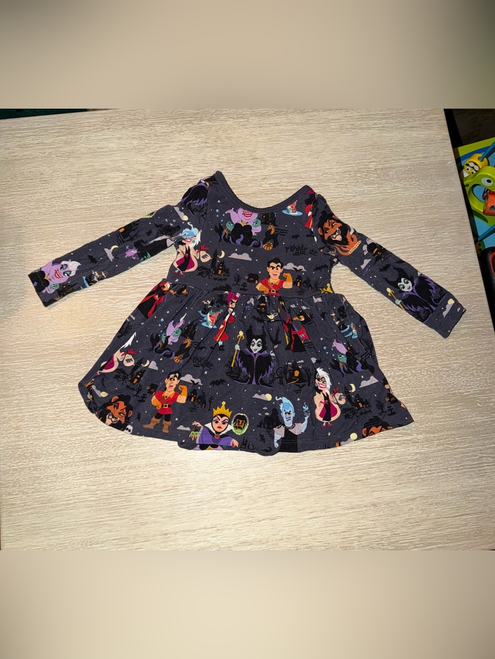 Little Sleepies Disney Villains Bodysuit Dress size 3-6 months